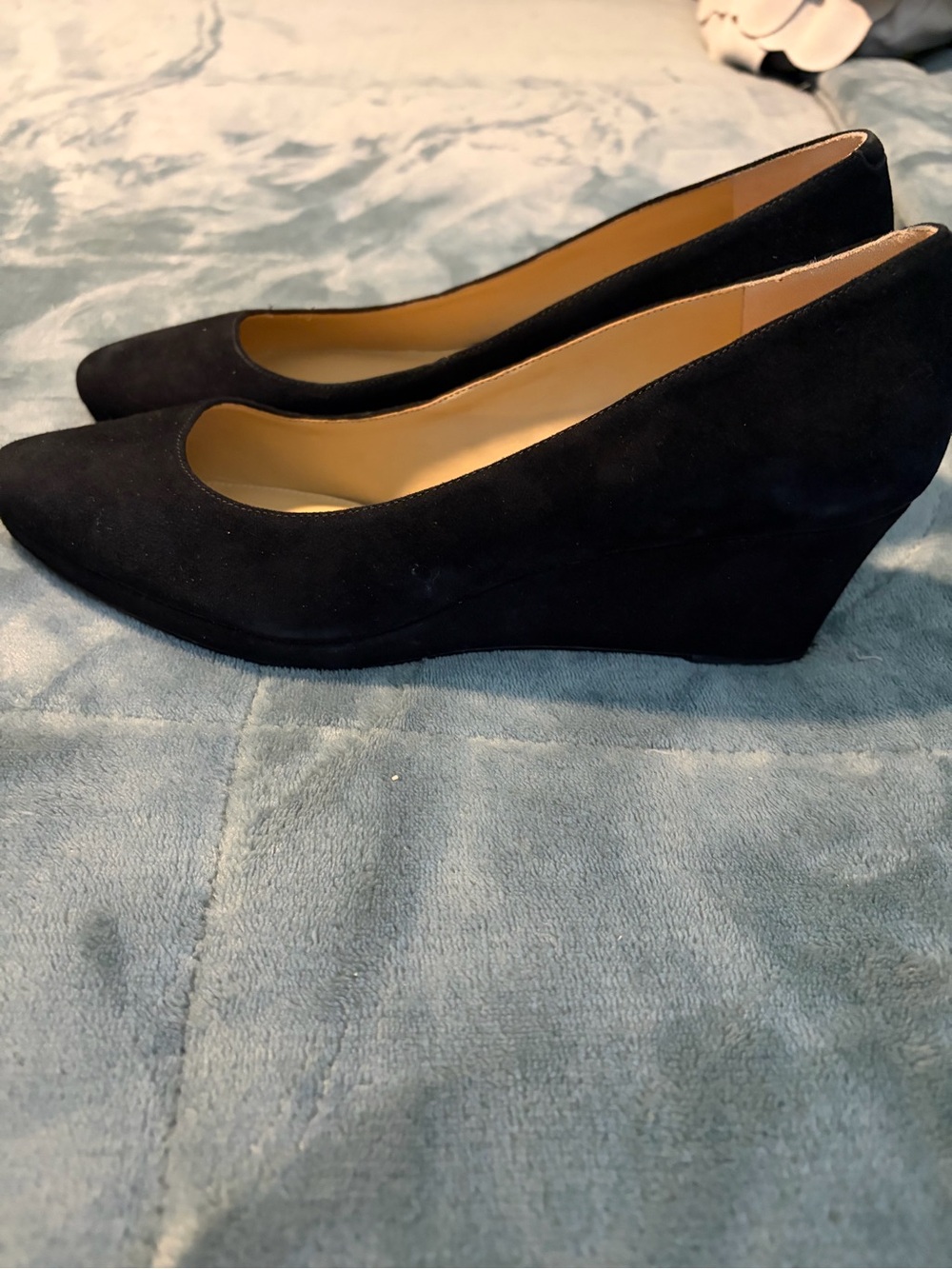 Talbots Black Suede Wedge